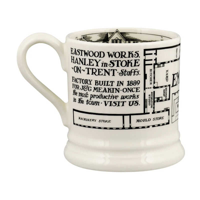 Emma Bridgewater Factory Plan 1/2 Pint Mug