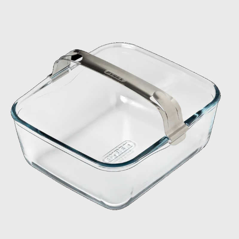 Pyrex 2ltr/Single Drawer Airfryer Dish with Removable Handle