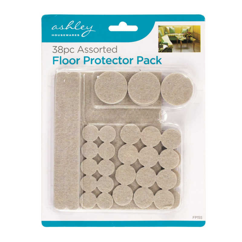 Ashley Housewares 38pc Assorted Floor Protector Pack