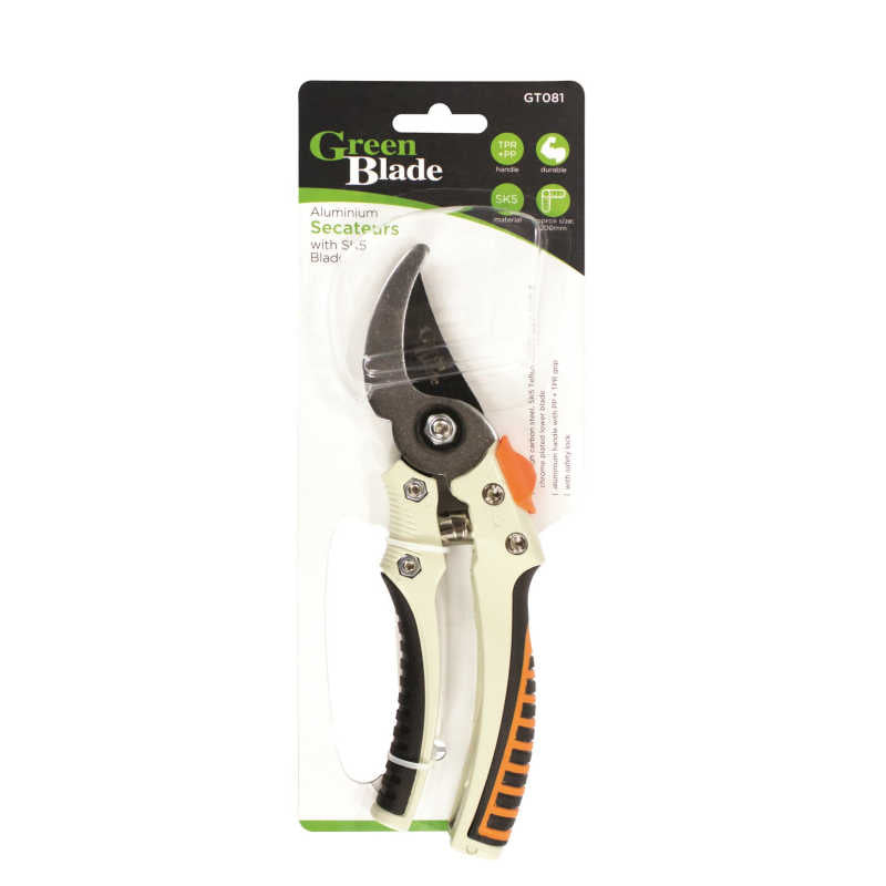 Green Blade 8" Aluminium Secateurs