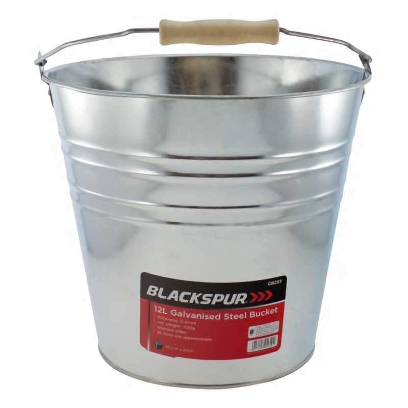 Blackspur 12ltr Galvanised Steel Bucket