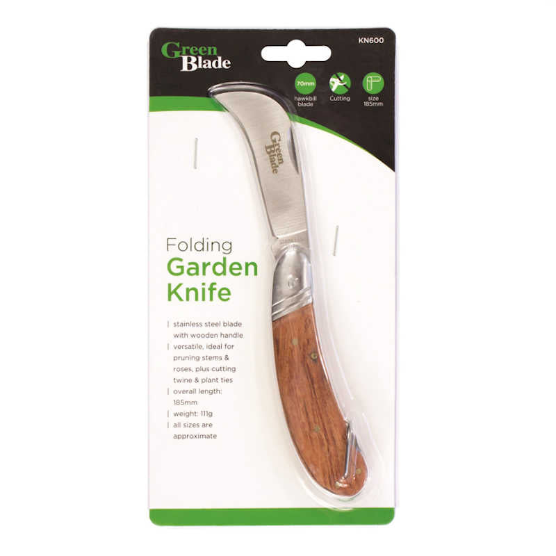 Green Blade Folding Garden Knife