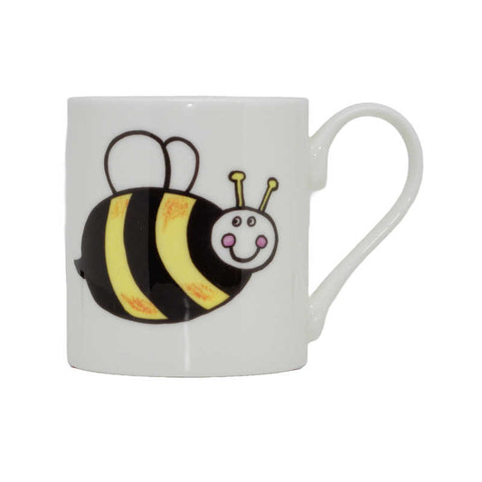 Funky Bee Bone China Decorated Mug