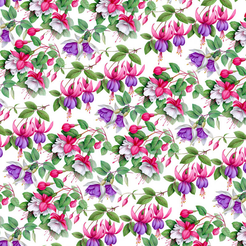 Fuschia Chintz Bone China Decorated Mug