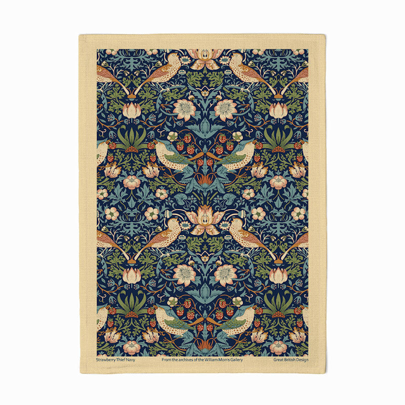 Le Chateau William Morris Strawberry Thief Teatowel