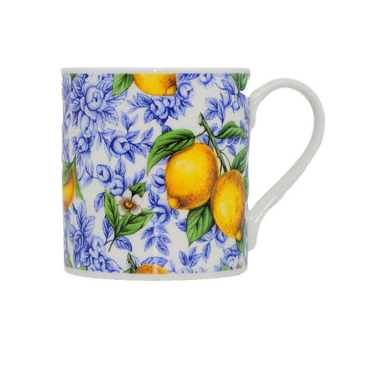 Lemon Chintz Bone China Decorated Mug