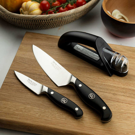 Robert Welch Professional Kitchen Knife Set with Sharpener