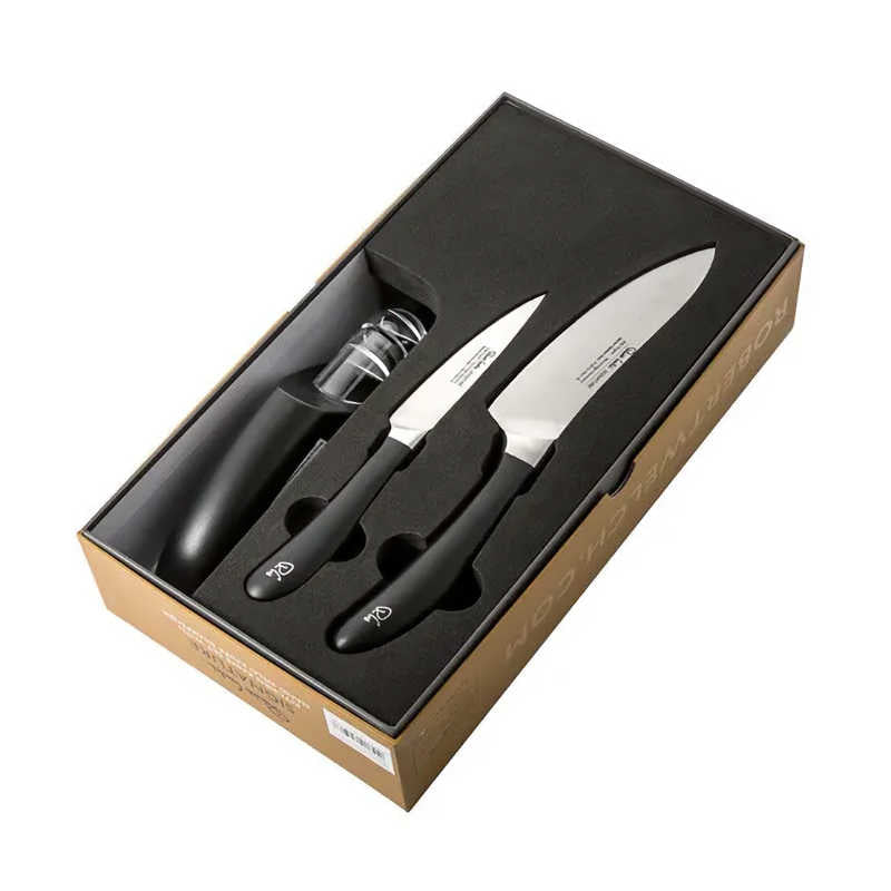 Robert Welch Signature 3pc Knife Set with Sharpener