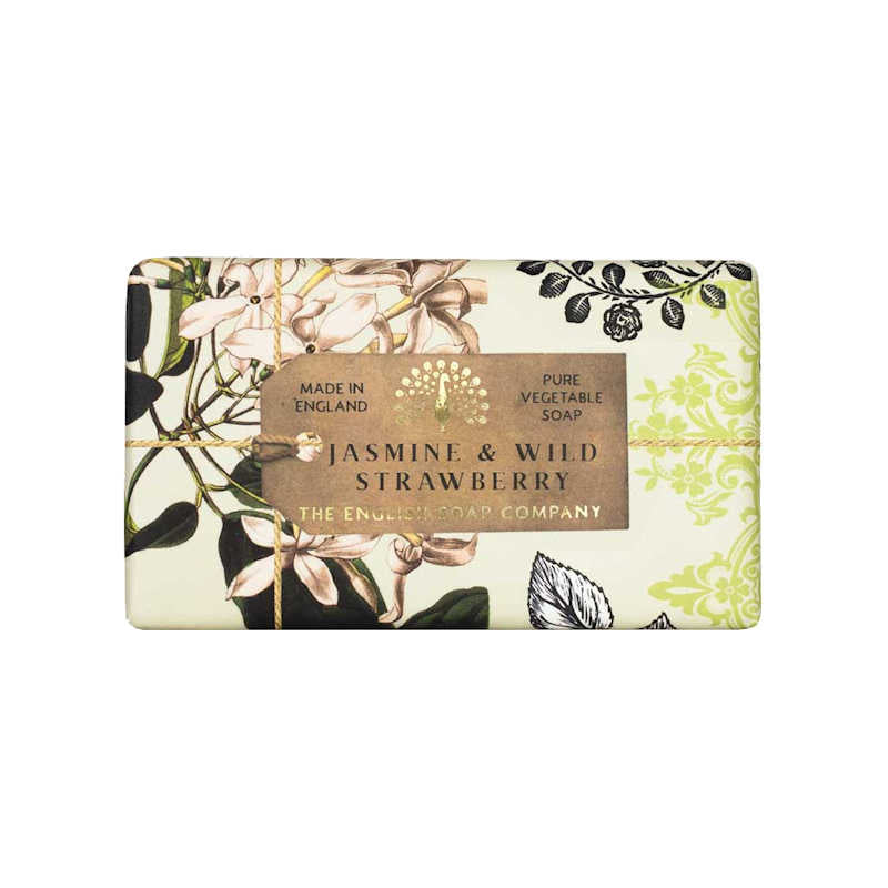 English Soap Company Anniversary Jasmine and Wild Strawberry 190g Soap Bar