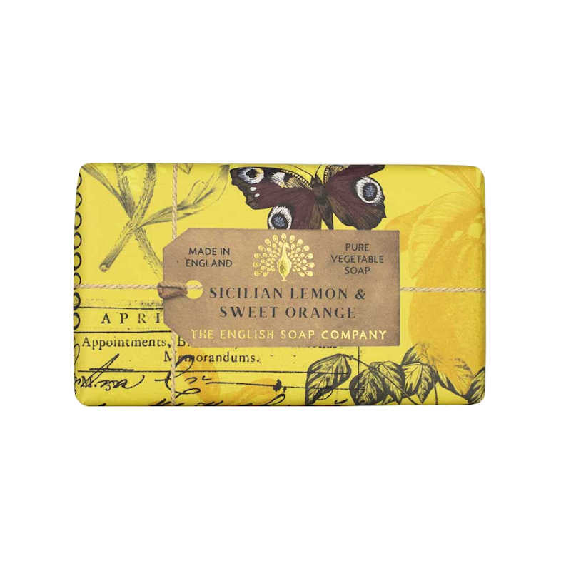 English Soap Company Anniversary Sicilian Lemon and Sweet Orange 190g Soap Bar