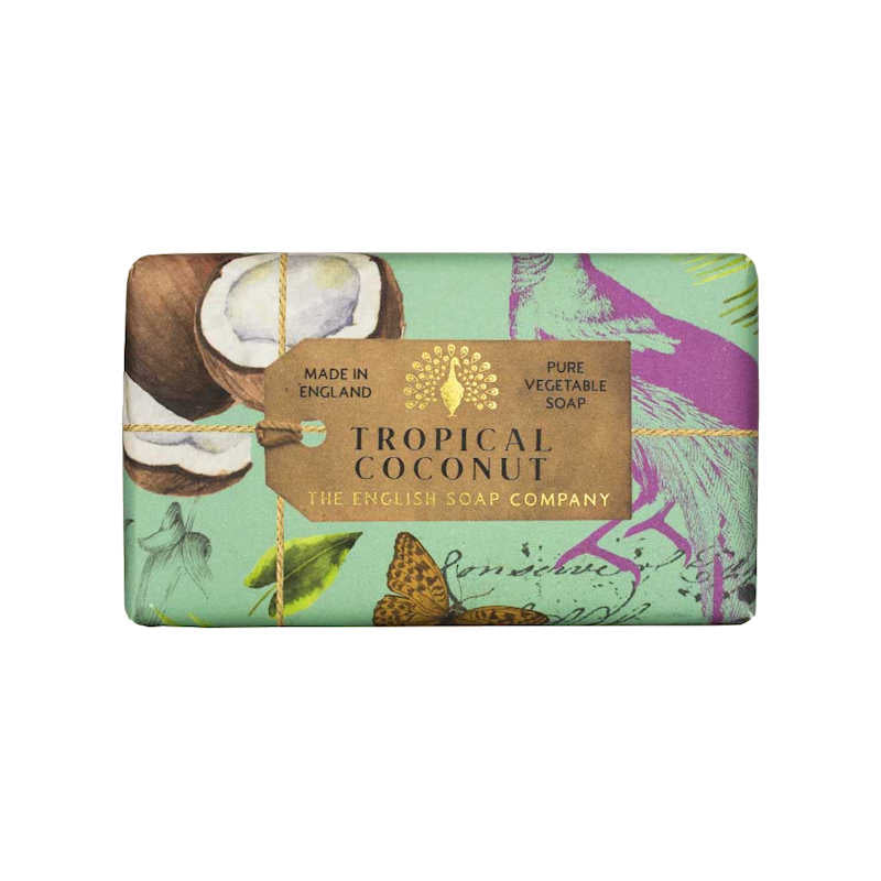 English Soap Company Anniversary Tropical Coconut 190g Soap Bar