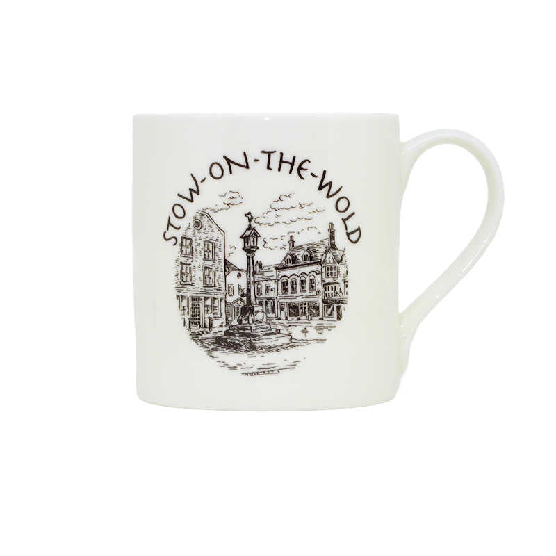 Bone China Stow-on-the-Wold Memorial Cross Mug
