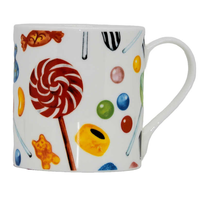 Sweet Shop Bone China Decorated Mug