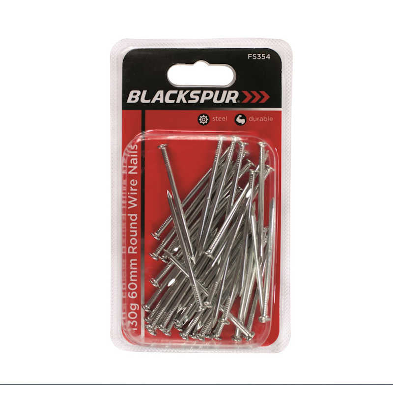 Blackspur 130g 60mm Round Wire Nails