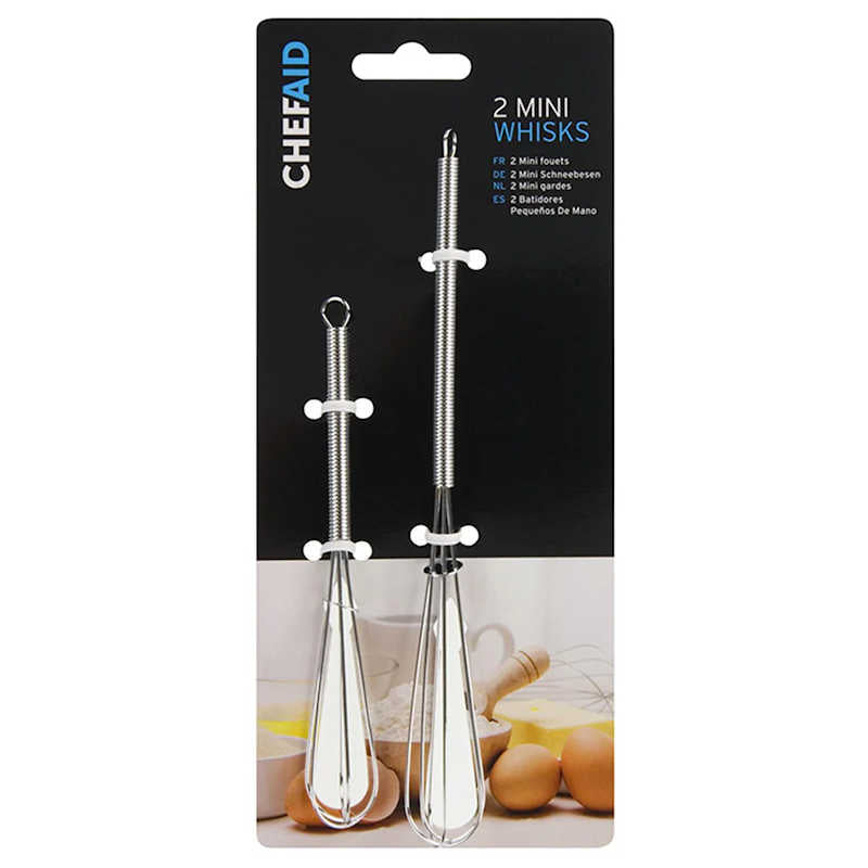 Chef Aid Set of 2 Mini Whisks