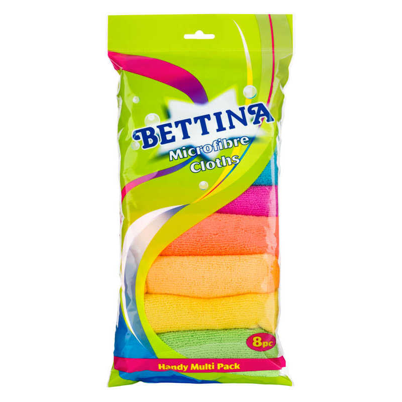 Bettina 8 pc Microfibre Cloths