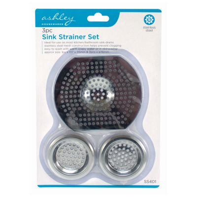 3pc Sink Strainer Set