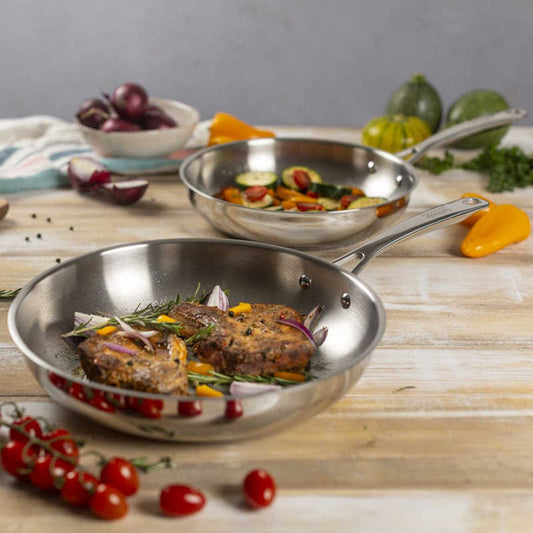 Kuhn Rikon AllRound Uncoated Frying Pan Set
