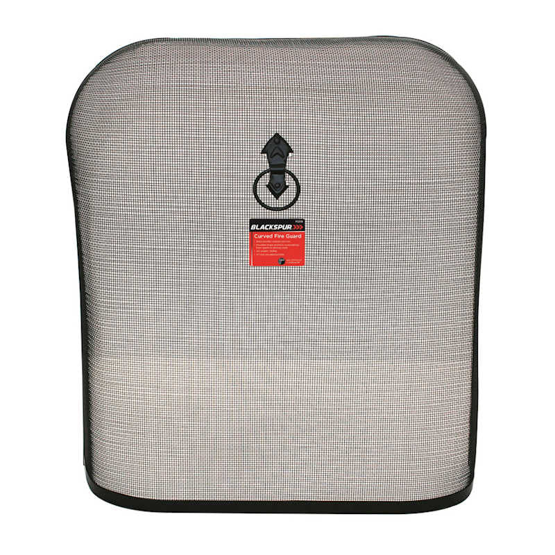 Blackspur Curved Black Fire Guard