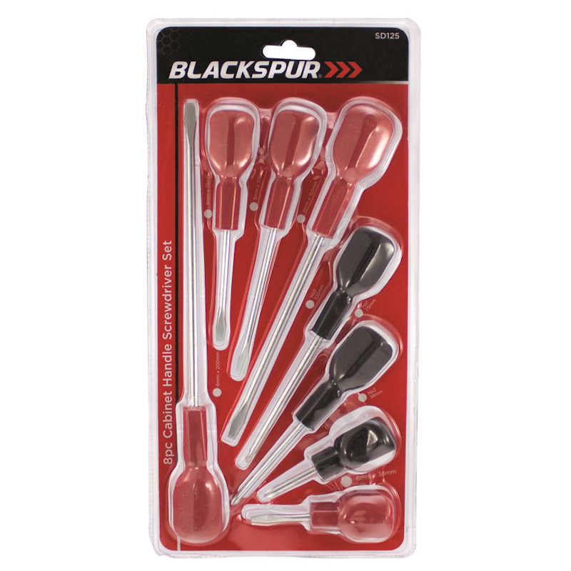 Blackspur 8pc Cabinet Handle Screwdriver Set