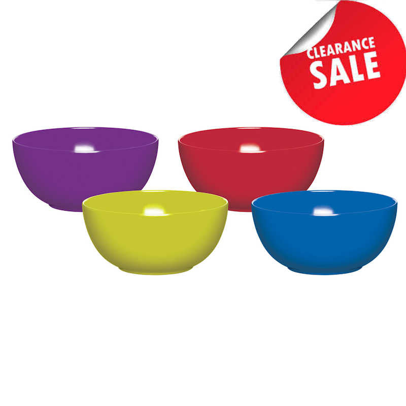 Colourworks Set of 4 Melamine Bowls