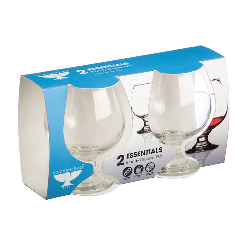 Ravenhead Essentials Sleeve Of 2 Brandy Glasses 39cl