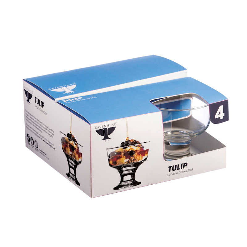 Ravenhead Tulip Set Of 4 Sundae Dishes 28cl