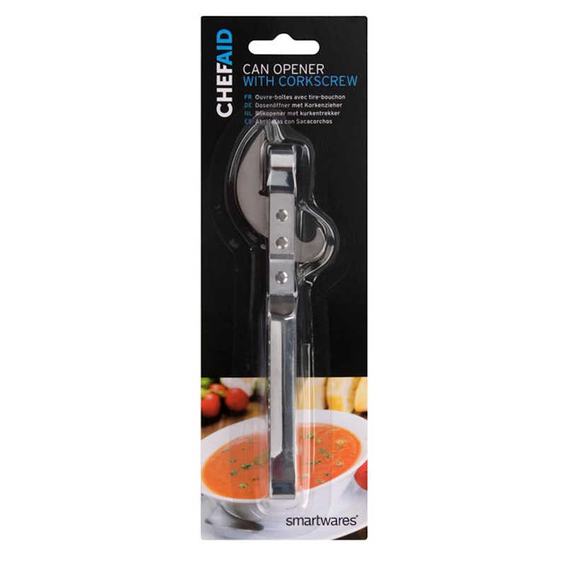 Chef Aid Can Opener with Corkscrew 