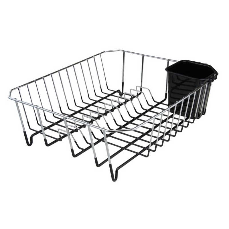 Apollo Chrome and Black Dish Drainer