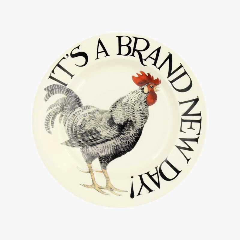 Emma Bridgewater Rise and Shine Brand New Day 8 1/2 inch Plate