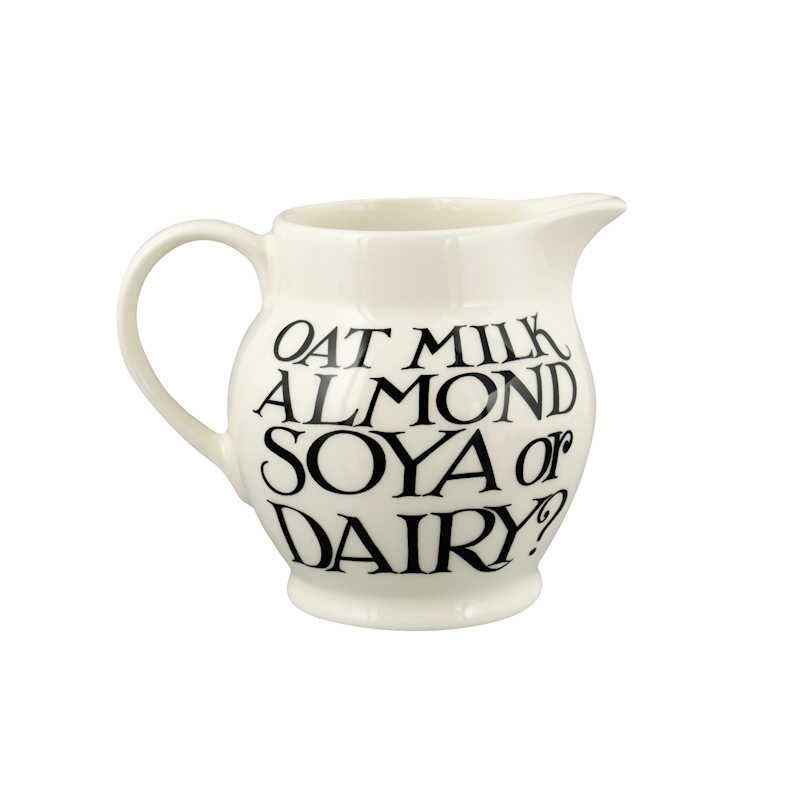 Emma Bridgewater Black Toast Soya Or Dairy 1/2 Pint Jug