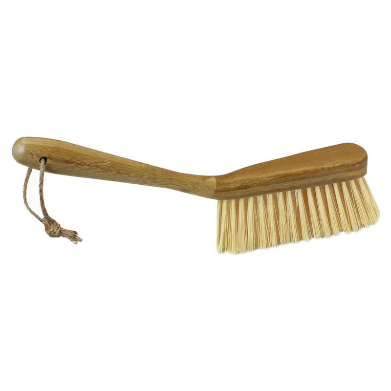 JVL Bamboo Dustpan and Brush Set