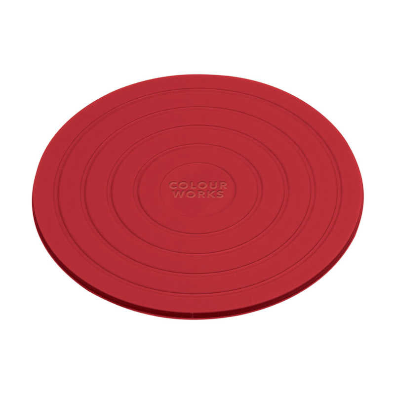 Colourworks Silicone Coaster red