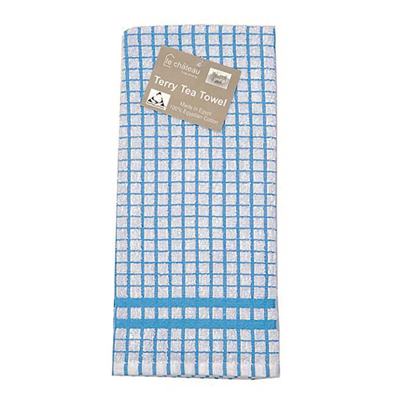 Le Chateau Small Check Tea Towel (Various Colours) 