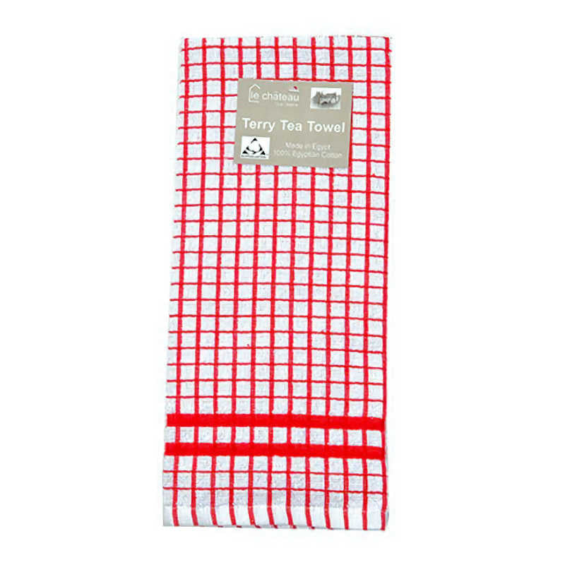 Le Chateau Small Check Tea Towel (Various Colours)