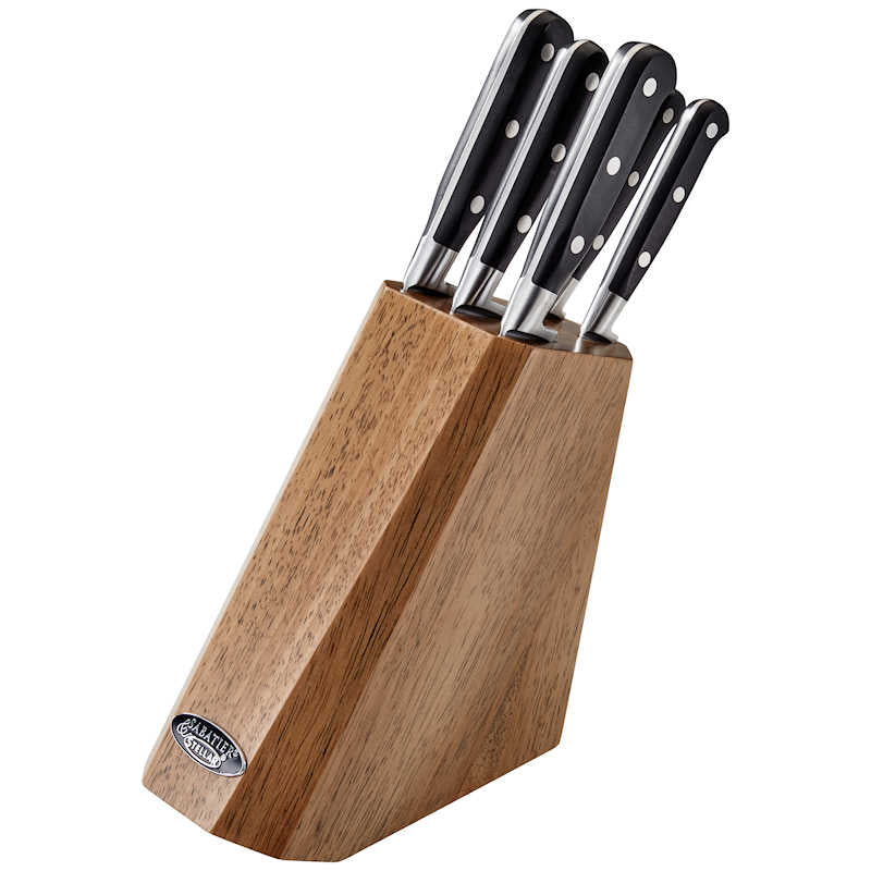 Stellar Sabatier IS Angled Knife Block Set