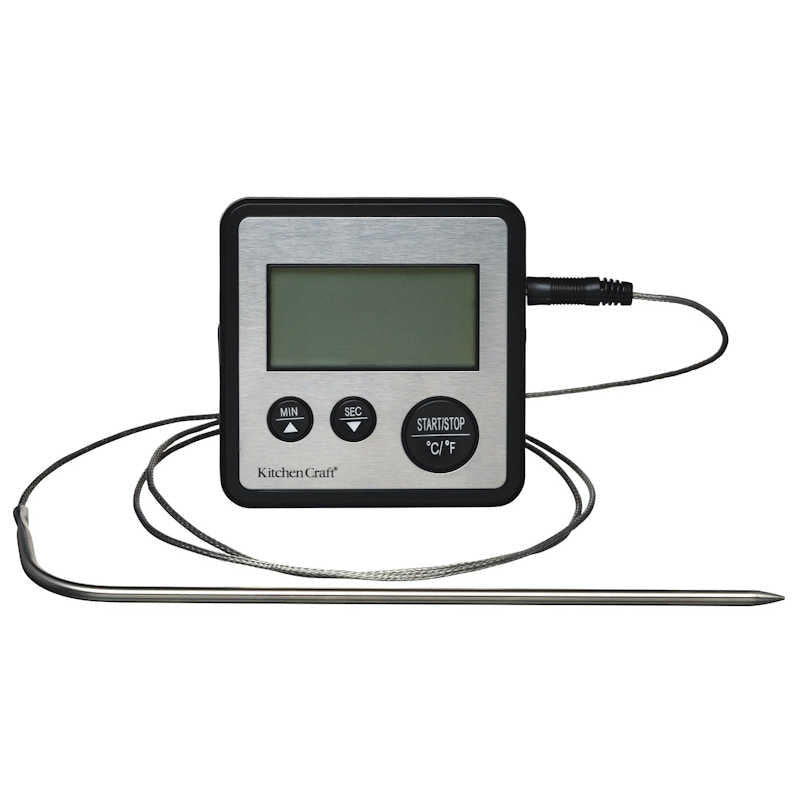 KitchenCraft Digital Cooking Thermometer and Timer