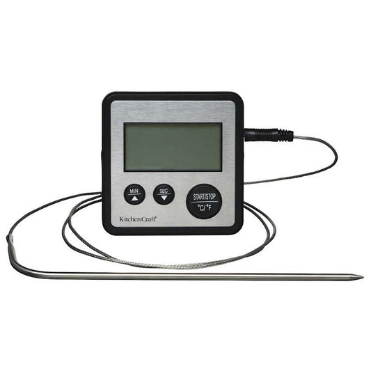 KitchenCraft Digital Cooking Thermometer and Timer