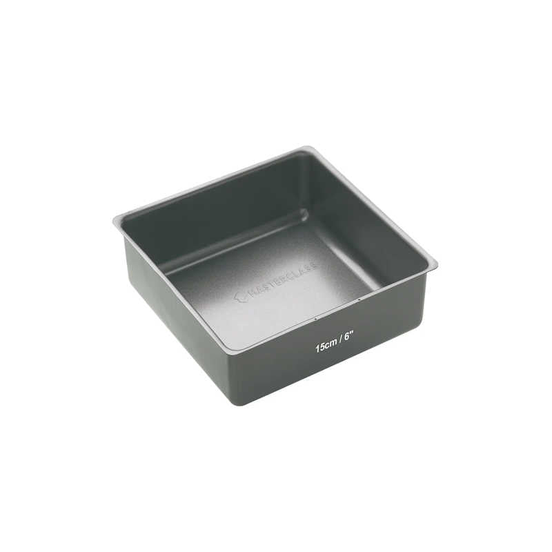 MasterClass Non-Stick 15cm Square Loose Base Deep Cake Pan