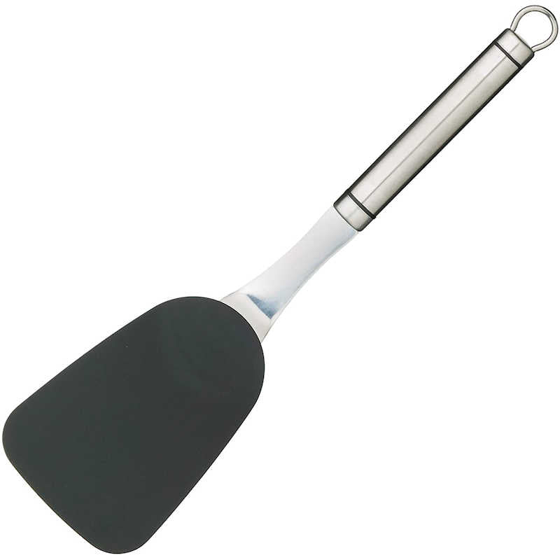 KitchenCraft Oval Handled Stainless Steel Non-Stick Flexible Turner