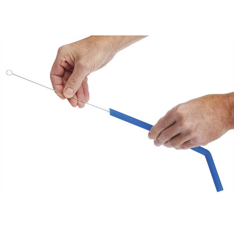 Kitchen Craft Silicone Straws with Cleaning Brush