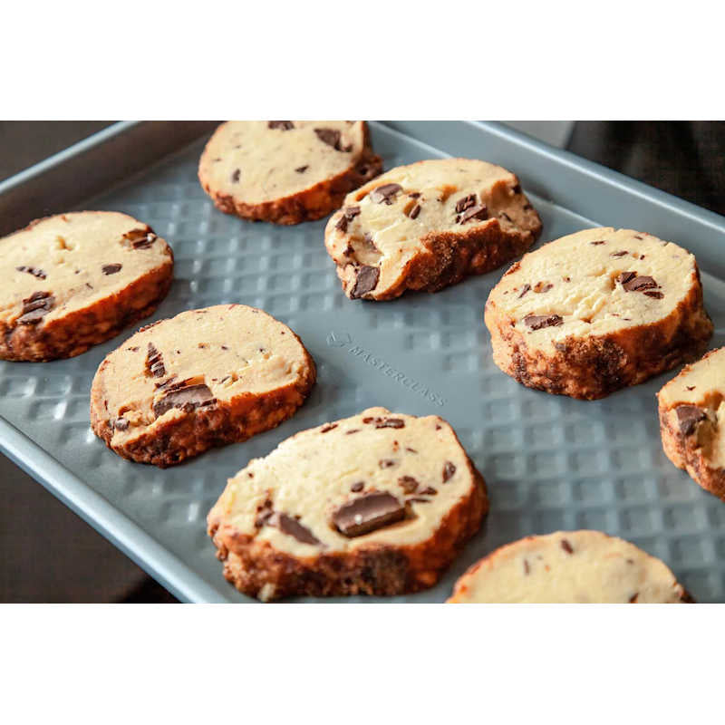 MasterClass Smart Ceramic Baking Tray, Carbon Steel, Grey, 40 x 27cm