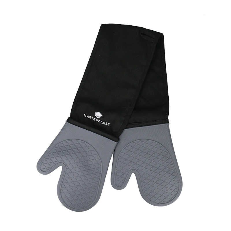 MasterClass Seamless Silicone Double Oven Glove Grey