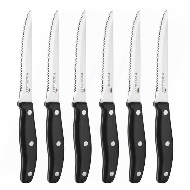 MasterClass Deluxe 6 Piece Steak Knife Set