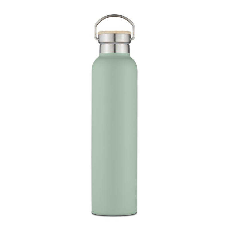 Natural Life 750ml Stainless Steel Bottle with Bamboo Lid (Assorted Colours)