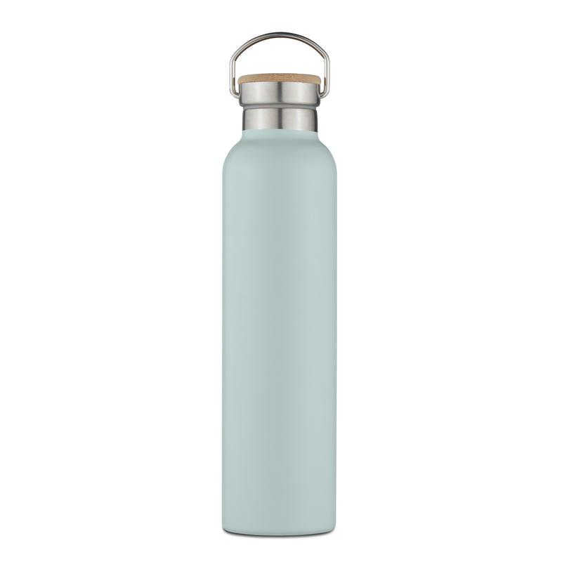 Natural Life 750ml Stainless Steel Bottle with Bamboo Lid (Assorted Colours)