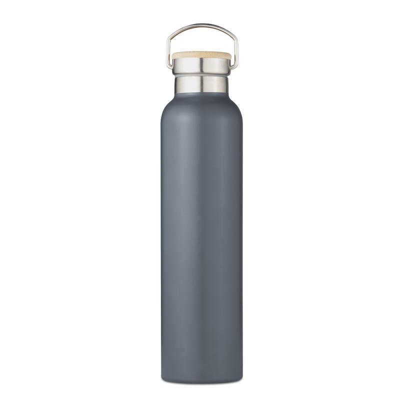 Natural Life 750ml Stainless Steel Bottle with Bamboo Lid (Assorted Colours)