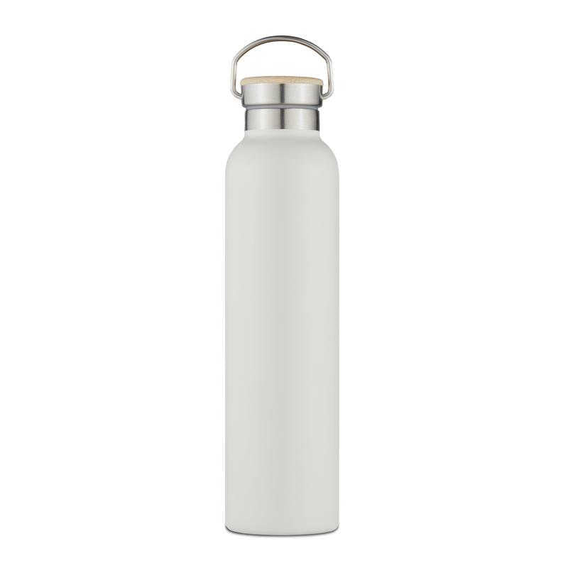 Natural Life 750ml Stainless Steel Bottle with Bamboo Lid (Assorted Colours)