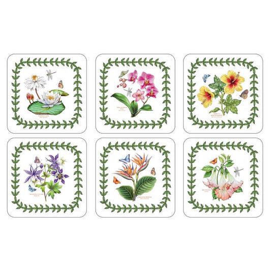 Pimpernel Set of 6 Exotic Botanic Garden Coasters