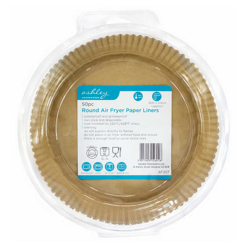 50pc Round Paper Air Fryer Liners